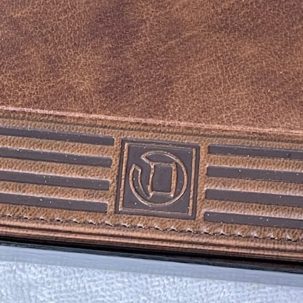 Golden Steer of new Vitron brown vegan leather wallet NIB.